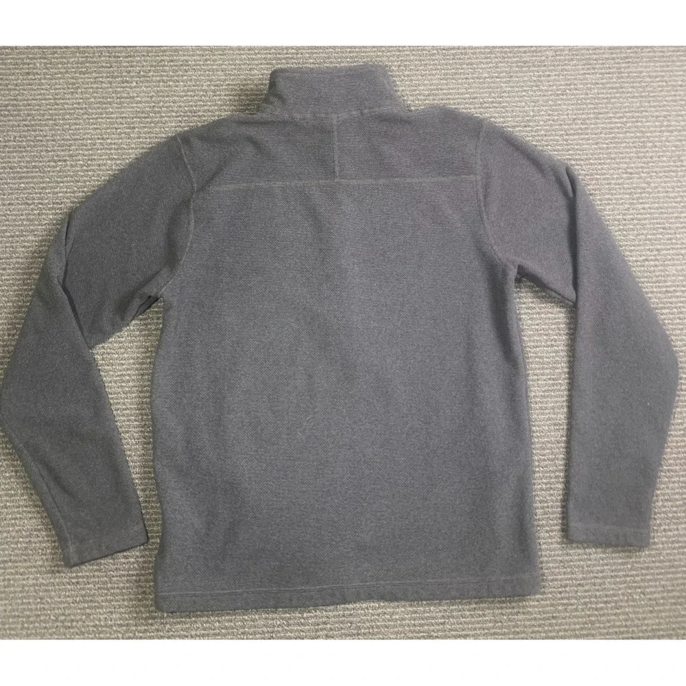 The North Face Textured 1/4 Zip Gray Pullover Men’s M Hiking Outdoor